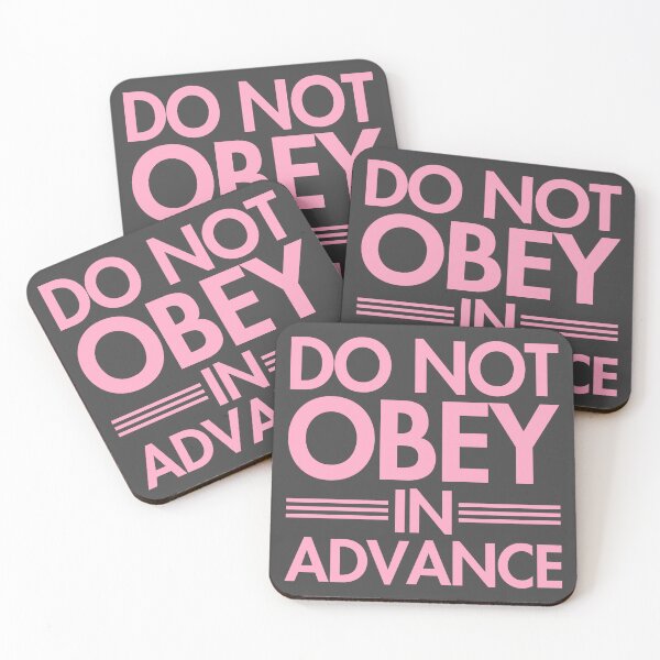 Item preview, Do NOT Obey in Advance - dusty pink designed and sold by Thelittlelord.