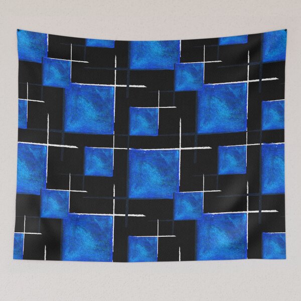 Item preview, Geometric pattern hand-drawn with charcoal and soft pastel designed and sold by monika-holle.