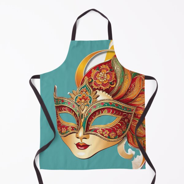 Item preview, Mardi Gras Mandala Mask – Ethnic Carnival Art designed and sold by DehatiCanvas.