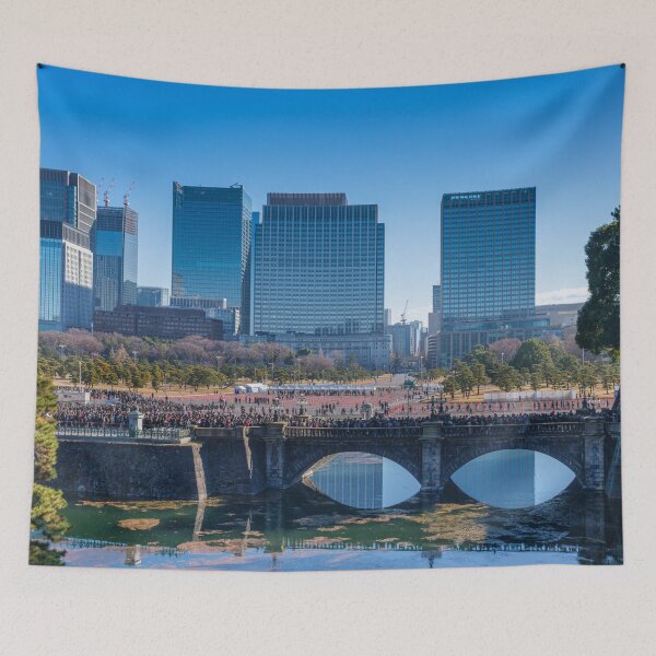 Artikelvorschau, Seimon-Ishibashi-Brücke und Marunouchi-Skyline entworfen und verkauft von Pix4Japan.