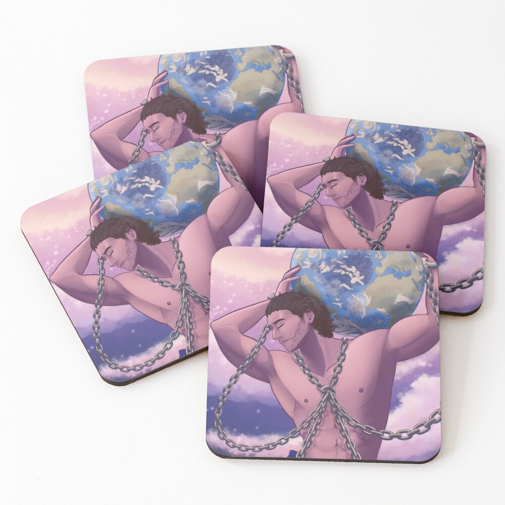 Item preview, Coasters (Set of 4) designed and sold by PyroPaws.