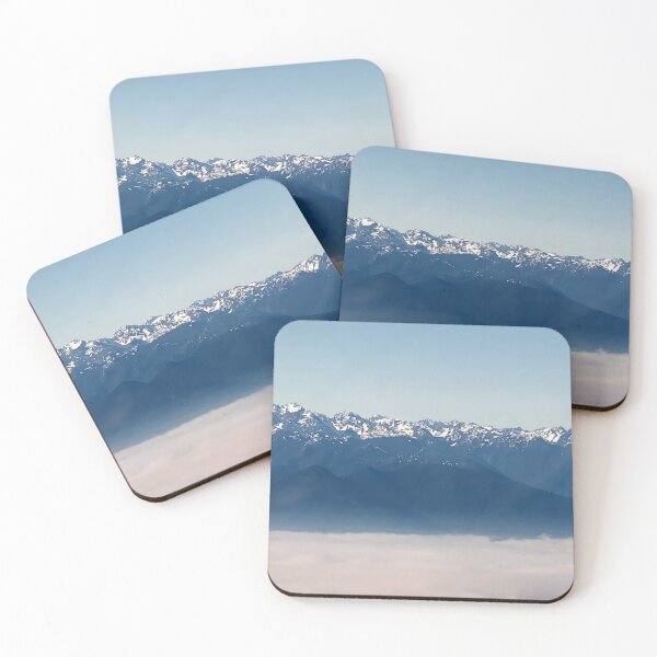 Item preview, Olympic Mountains over clouds designed and sold by flyscenicair.