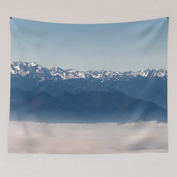 Item preview, Olympic Mountains over clouds designed and sold by flyscenicair.