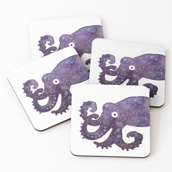 Item preview, Purple Watercolor Ocotopus designed and sold by LittlelamdesignShop.