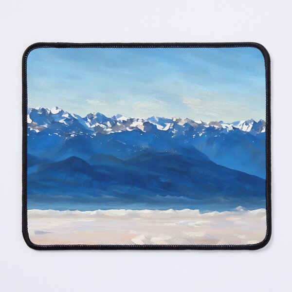 Item preview, Olympic Mountains over clouds (Impressionist) designed and sold by flyscenicair.