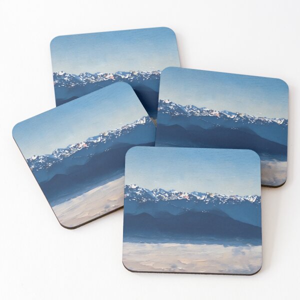 Item preview, Olympic Mountains over clouds (Oil Painting) designed and sold by flyscenicair.