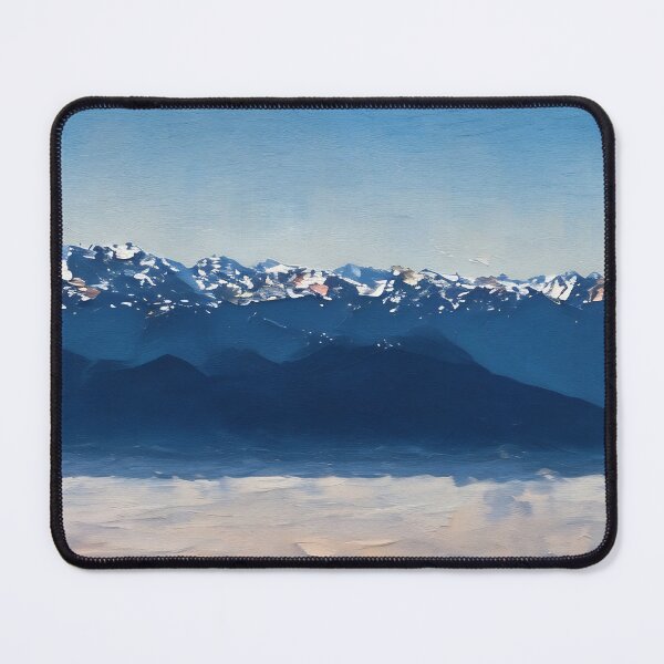 Item preview, Olympic Mountains over clouds (Oil Painting) designed and sold by flyscenicair.