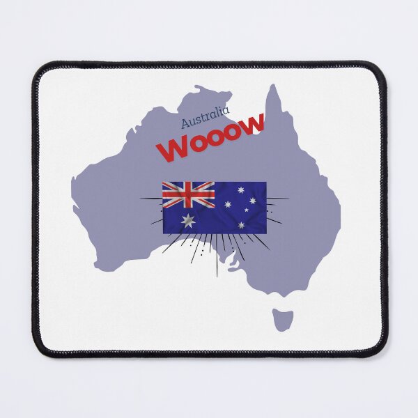 Item preview, Australia WoOow – Unique Map & Flag Design designed and sold by KA-Design-Art.