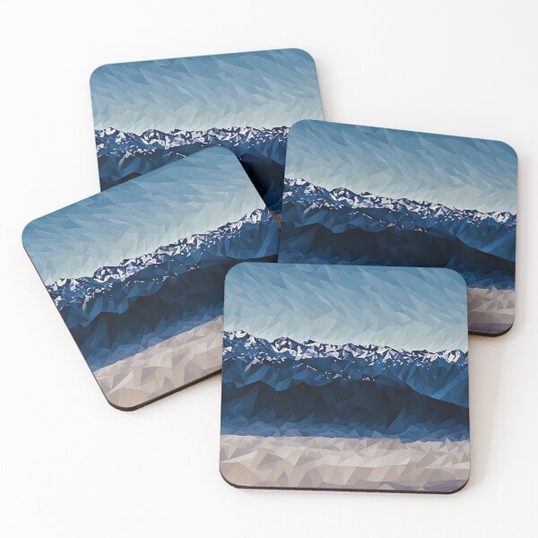 Item preview, Olympic Mountains over clouds (Poly Art) designed and sold by flyscenicair.