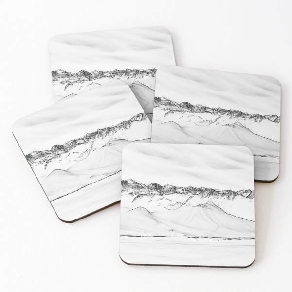 Item preview, Olympic Mountains over clouds (Sktech) designed and sold by flyscenicair.