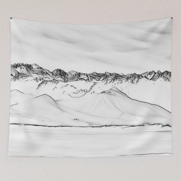 Item preview, Olympic Mountains over clouds (Sktech) designed and sold by flyscenicair.