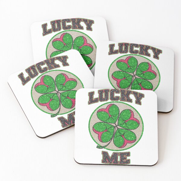 Item preview, Lucky Me! Booty clover Irish varsity design (glitter variant) designed and sold by jimmy-digital.