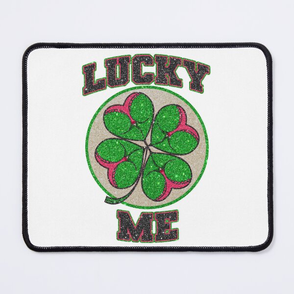 Item preview, Lucky Me! Booty clover Irish varsity design (glitter variant) designed and sold by jimmy-digital.