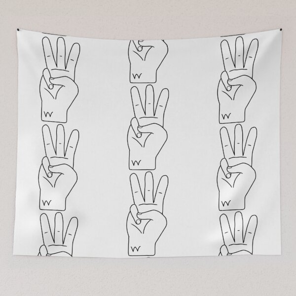 Item preview, ASL letter W designed and sold by Artistkhg.