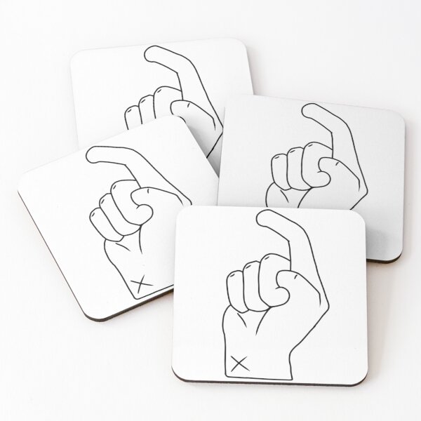 Item preview, ASL letter X designed and sold by Artistkhg.