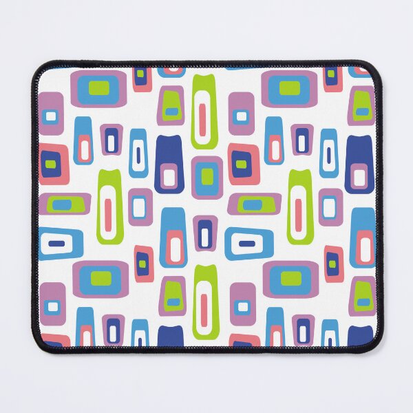 Item preview, Mid-Century Modern Colorful Lozenge Pattern No.1 Pink, Blue, Green, White designed and sold by QuestingPixel.