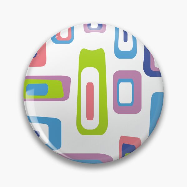 Item preview, Mid-Century Modern Colorful Lozenge Pattern No.1 Pink, Blue, Green, White designed and sold by QuestingPixel.