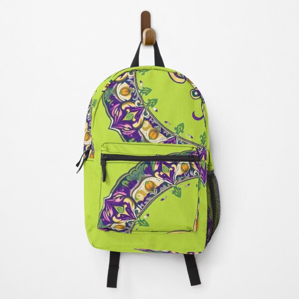 Item preview, Mardi Gras Fleur-de-Lis – Mandala & Madhubani Fusion designed and sold by DehatiCanvas.