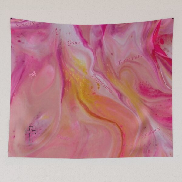 Item preview, Salvation & Joy - Flow Art / Pour Painting - jdp-14-0007 designed and sold by ANomadDesigns.