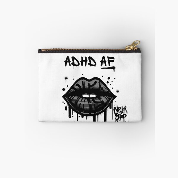 Item preview, ADHD AF graffiti lips -  ADHD funny designed and sold by BatJamDesigns.