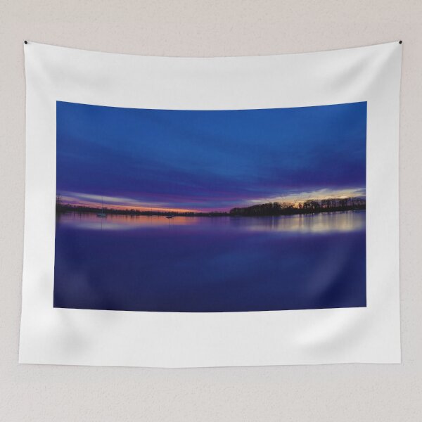 Item preview, Leaking Light after Sunset on the Pamlico River designed and sold by JGetsinger Fine Art.