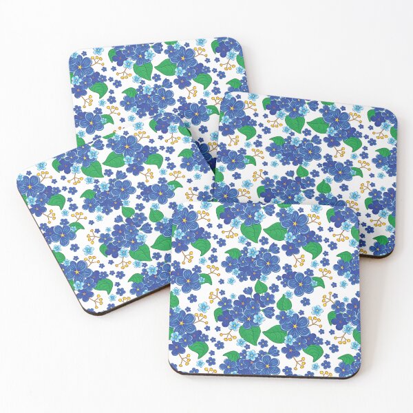 Aperçu de l'œuvre iPhone 16 Pro Max Samsung Galaxy S25 Ultra Motif Floral Bleu créée et vendue par ramwebroom.