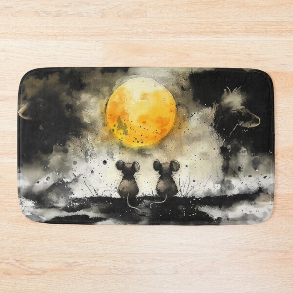 Item preview, Two mice look at the moon designed and sold by Made-by-Gus.