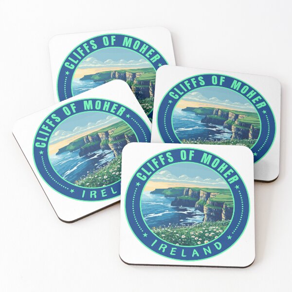 Item preview, Cliffs of Moher in Ireland Retro Emblem designed and sold by MaateoDesign.