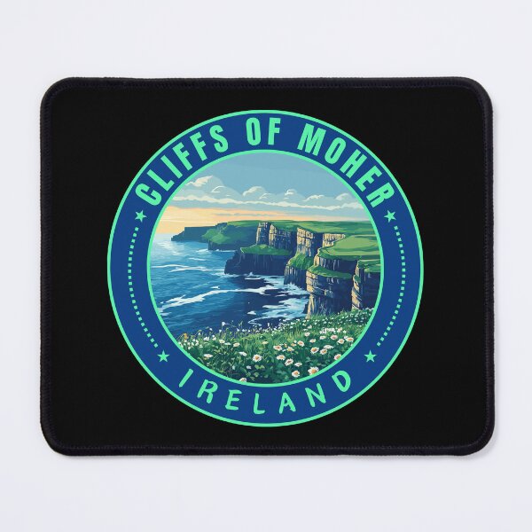 Item preview, Cliffs of Moher in Ireland Retro Emblem designed and sold by MaateoDesign.