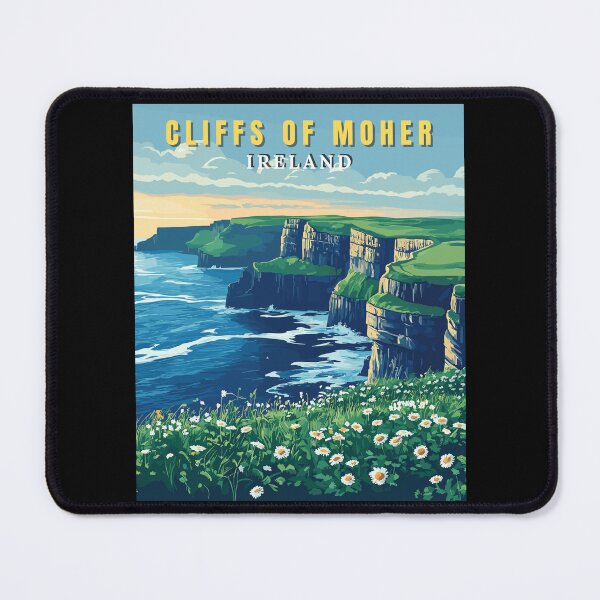 Item preview, Cliffs of Moher in Ireland Retro Landscape designed and sold by MaateoDesign.
