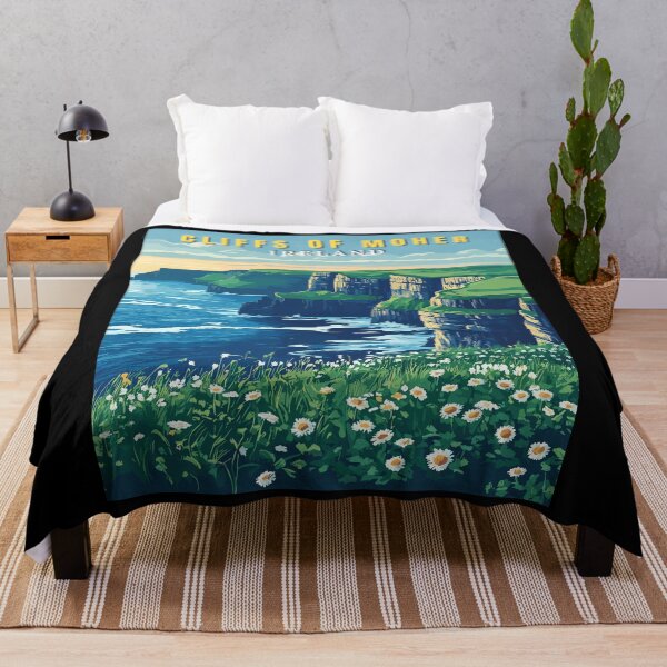 Item preview, Cliffs of Moher in Ireland Retro Landscape designed and sold by MaateoDesign.