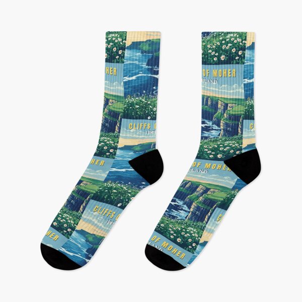 Item preview, Cliffs of Moher in Ireland Retro Landscape designed and sold by MaateoDesign.