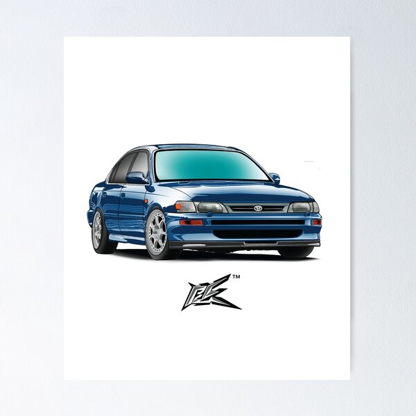 Item preview, toyota corolla ae101 blue designed and sold by NaquashM.
