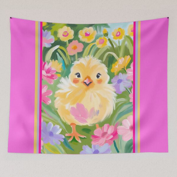 Item preview, Easter chicken Happy Easter Flowers designed and sold by Design_Your_Day.