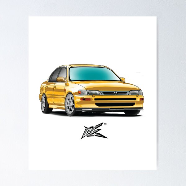 Item preview, toyota corolla ae101 yellow designed and sold by NaquashM.