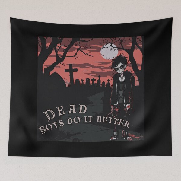 Item preview, Goth Boys in the Cemetery designed and sold by PitchBlackIcon.