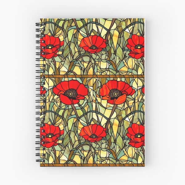 Item preview, Poppy Stained Glass designed and sold by PrettyPatternss.