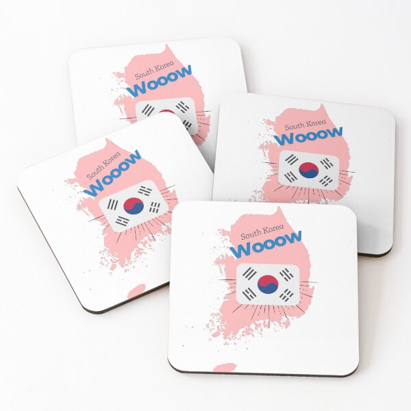 Item preview, South Korea WoOow – Stylish Korean Map Design designed and sold by KA-Design-Art.