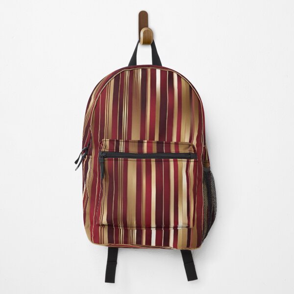 Item preview, Burgundy and Gold Vertical Stripes Mosaic Pattern designed and sold by Glam-OOTD.