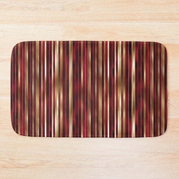 Item preview, Burgundy and Gold Vertical Stripes Mosaic Pattern designed and sold by Glam-OOTD.