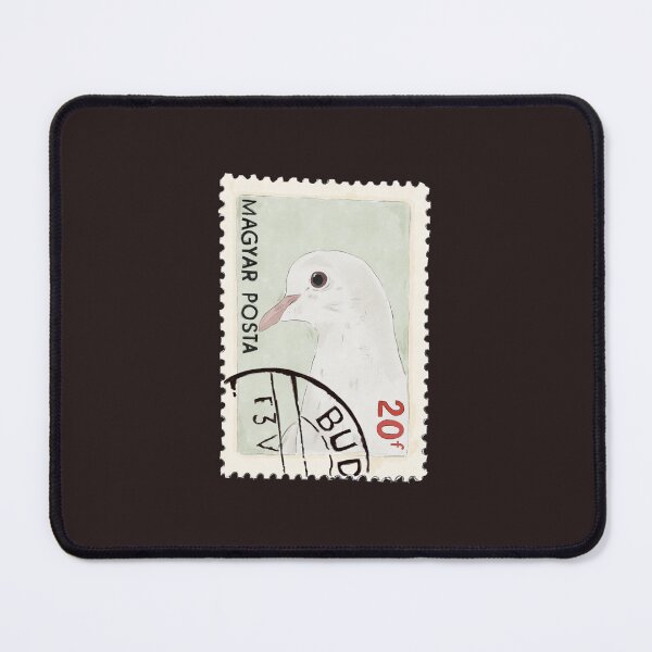Item preview, Postal pigeon stamp designed and sold by PuffyFeathers.