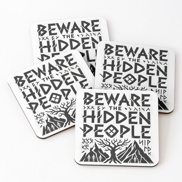 Item preview, Beware the Hidden People | Nordic Folklore Design designed and sold by Chroma Myst.