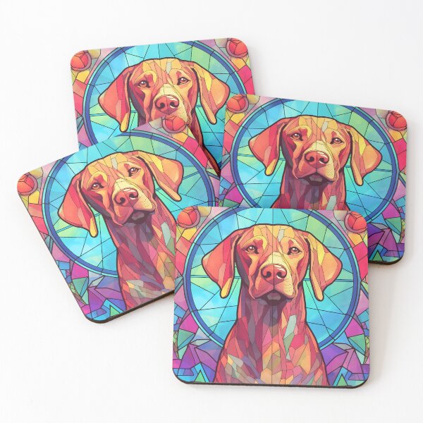 Item preview, Stained Glass Vizsla designed and sold by TheAnimalZ00.