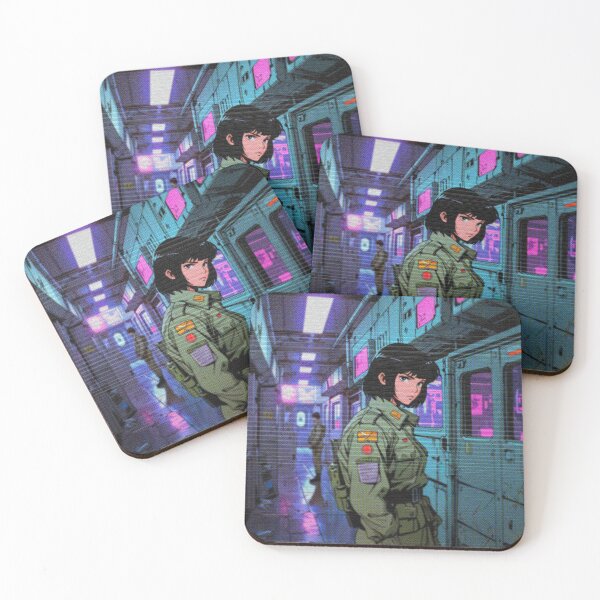 Item preview, VHS Retro-Futuristic Battlefield - 90s Anime War Scene designed and sold by RetroRebootShop.