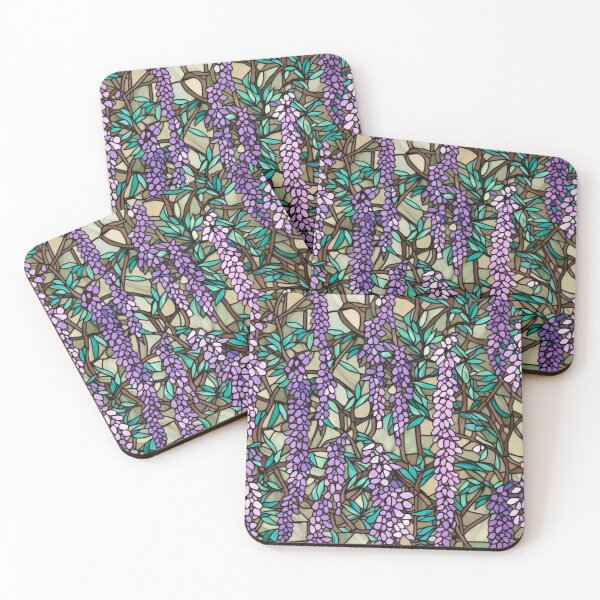 Item preview, Wisteria in Stained Glass designed and sold by PrettyPatternss.