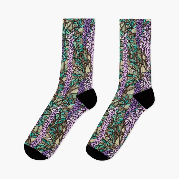 Item preview, Wisteria in Stained Glass designed and sold by PrettyPatternss.