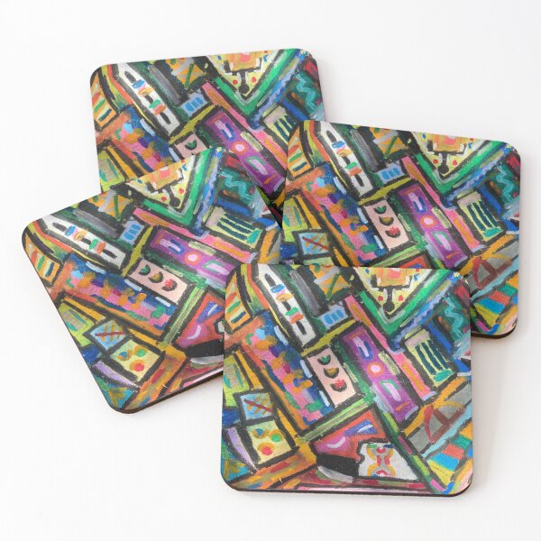 Item preview, Abstract Labyrinth of Colors designed and sold by BABAGURUJI.