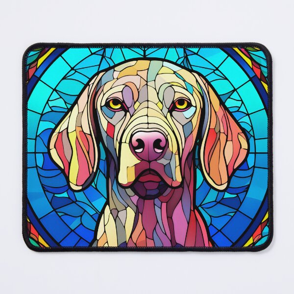 Item preview, Stained Glass Weimaraner designed and sold by TheAnimalZ00.