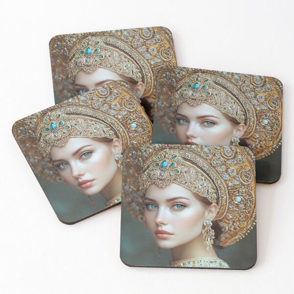 Item preview, Regal Portrait of a Woman in Ornate Headpiece designed and sold by Artessie.