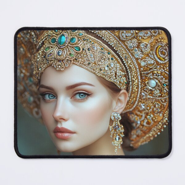 Item preview, Regal Portrait of a Woman in Ornate Headpiece designed and sold by Artessie.